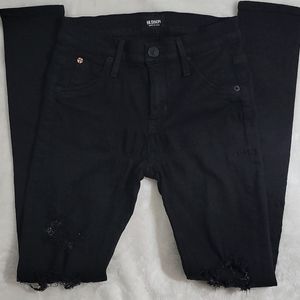 Hudson Lily Mid-Rise Ankle Skinny Distressed Jeans Size 25